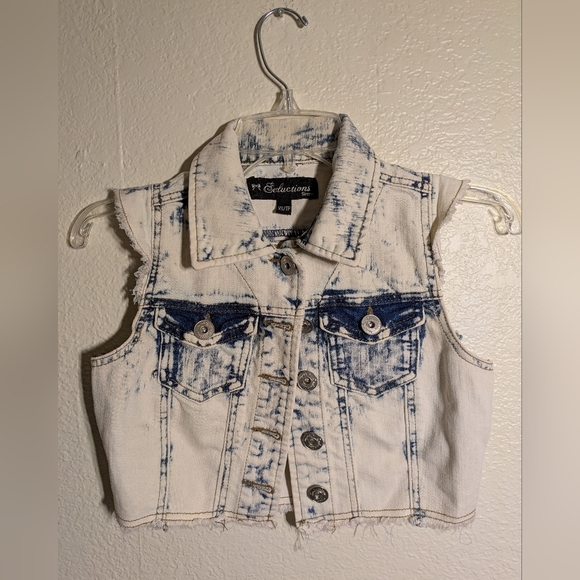 seductions Sirens Distressed Denim Vest Size Xs Pre-owned - Picture 1 of 5